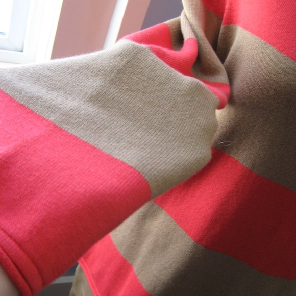 J Jill Camel and Orange Striped Sweater - Picture 3 of 4